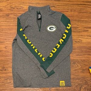 Green Bay Packers Kids Gray and Green Sweatshirt